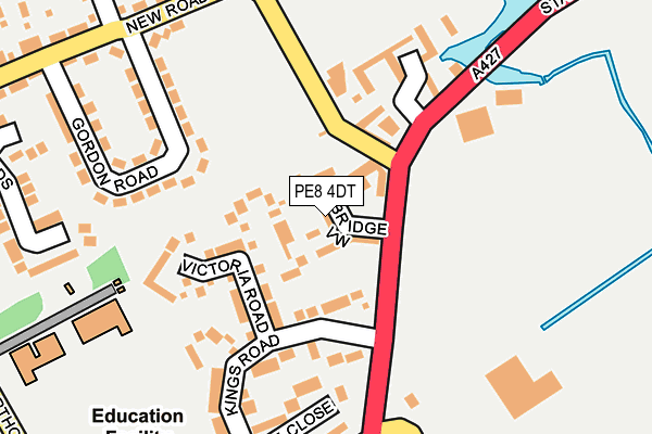 PE8 4DT map - OS OpenMap – Local (Ordnance Survey)
