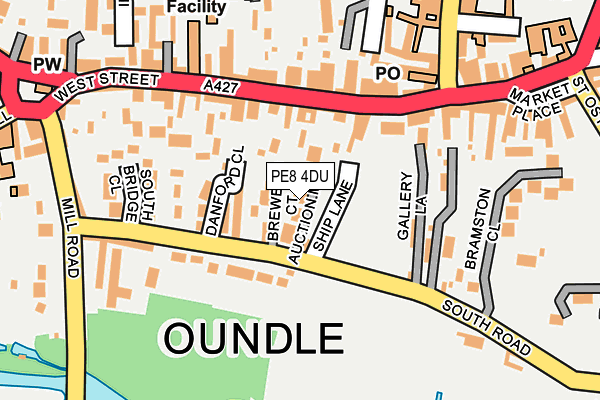 PE8 4DU map - OS OpenMap – Local (Ordnance Survey)
