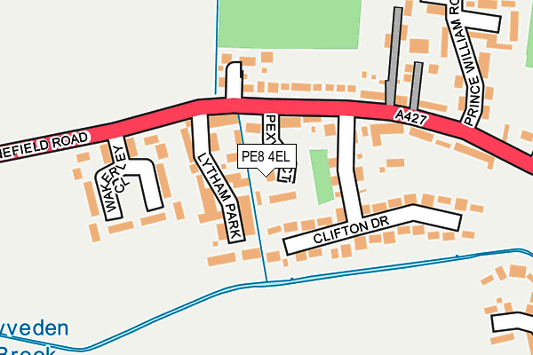 PE8 4EL map - OS OpenMap – Local (Ordnance Survey)