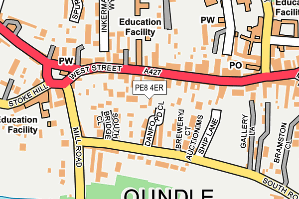 PE8 4ER map - OS OpenMap – Local (Ordnance Survey)