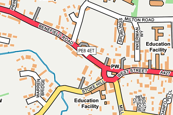 PE8 4ET map - OS OpenMap – Local (Ordnance Survey)