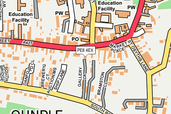 PE8 4EX map - OS OpenMap – Local (Ordnance Survey)