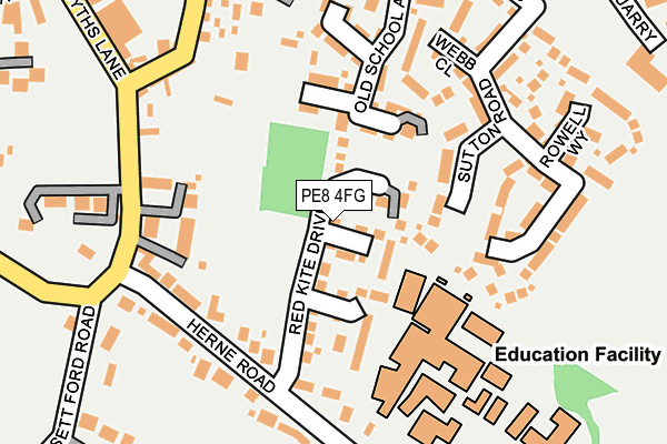 PE8 4FG map - OS OpenMap – Local (Ordnance Survey)