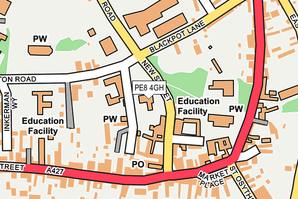 PE8 4GH map - OS OpenMap – Local (Ordnance Survey)