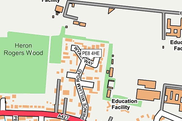 PE8 4HE map - OS OpenMap – Local (Ordnance Survey)