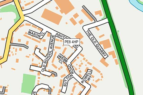 PE8 4HP map - OS OpenMap – Local (Ordnance Survey)