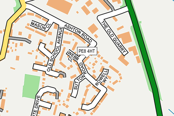 PE8 4HT map - OS OpenMap – Local (Ordnance Survey)