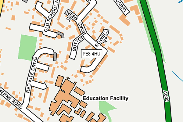 PE8 4HU map - OS OpenMap – Local (Ordnance Survey)