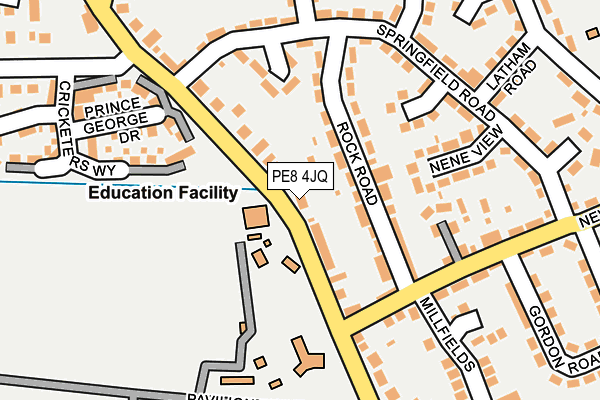 PE8 4JQ map - OS OpenMap – Local (Ordnance Survey)