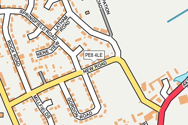 PE8 4LE map - OS OpenMap – Local (Ordnance Survey)