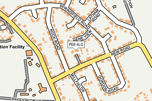 PE8 4LG map - OS OpenMap – Local (Ordnance Survey)