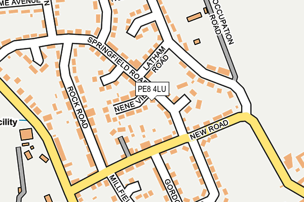 PE8 4LU map - OS OpenMap – Local (Ordnance Survey)
