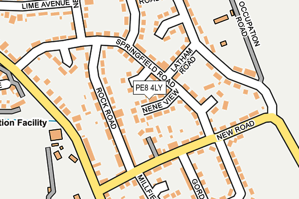 PE8 4LY map - OS OpenMap – Local (Ordnance Survey)