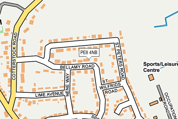 PE8 4NB map - OS OpenMap – Local (Ordnance Survey)
