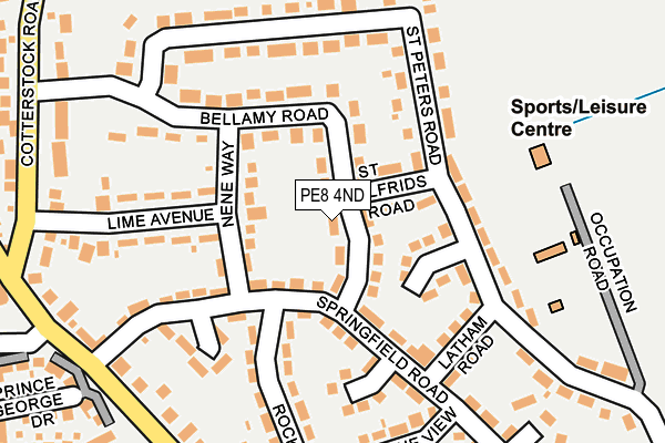 PE8 4ND map - OS OpenMap – Local (Ordnance Survey)
