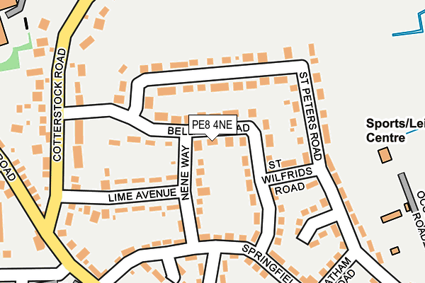 PE8 4NE map - OS OpenMap – Local (Ordnance Survey)
