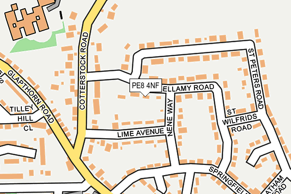 PE8 4NF map - OS OpenMap – Local (Ordnance Survey)
