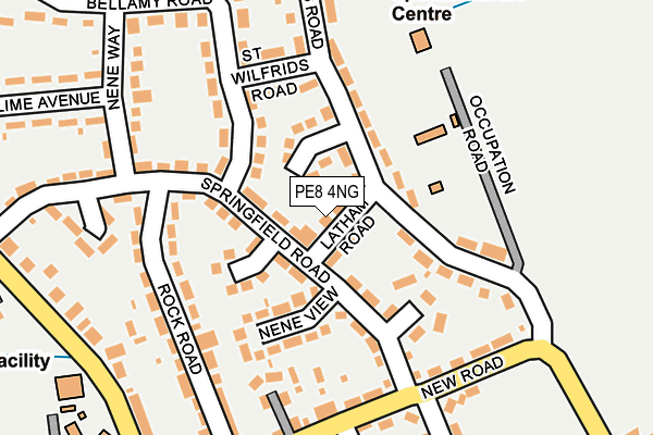 PE8 4NG map - OS OpenMap – Local (Ordnance Survey)
