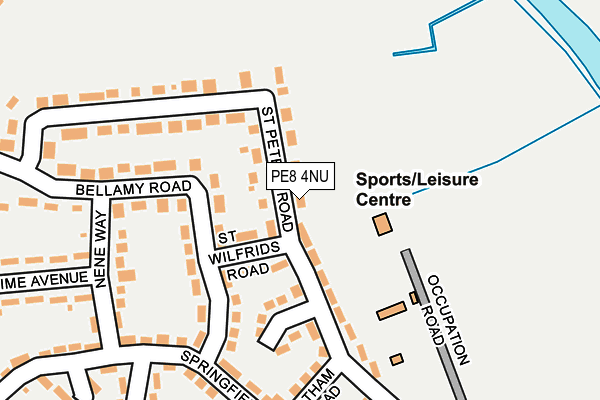 PE8 4NU map - OS OpenMap – Local (Ordnance Survey)