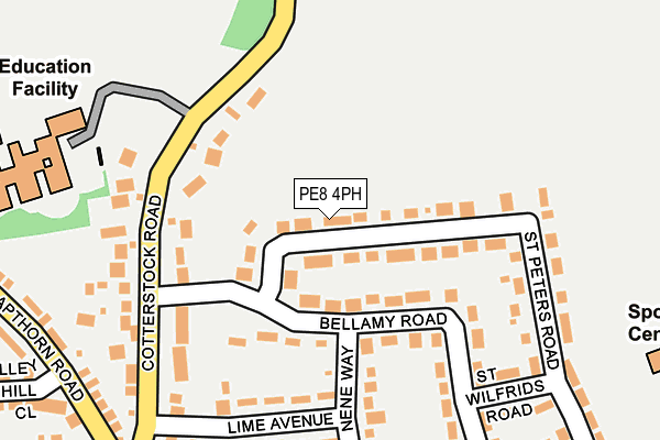 PE8 4PH map - OS OpenMap – Local (Ordnance Survey)
