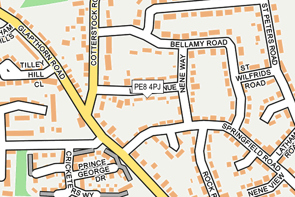 PE8 4PJ map - OS OpenMap – Local (Ordnance Survey)