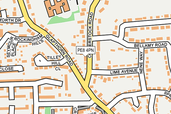 PE8 4PN map - OS OpenMap – Local (Ordnance Survey)