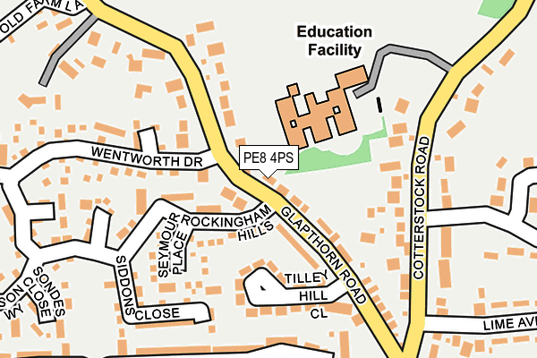 PE8 4PS map - OS OpenMap – Local (Ordnance Survey)
