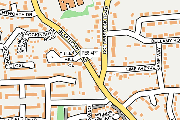 PE8 4PT map - OS OpenMap – Local (Ordnance Survey)