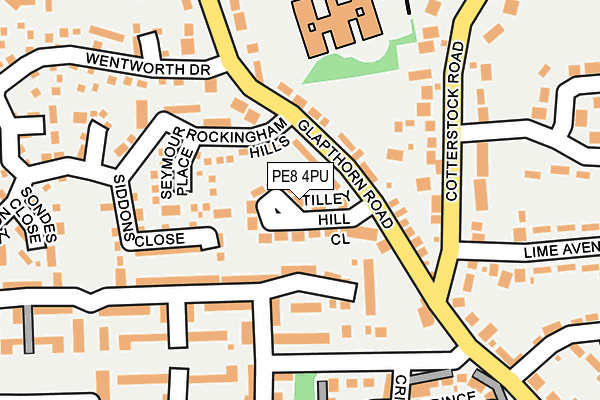 PE8 4PU map - OS OpenMap – Local (Ordnance Survey)