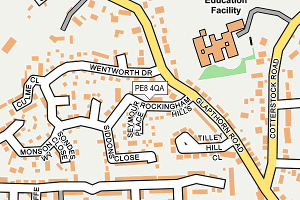 Map of ROCKINGHAM EDITORIAL LTD at local scale
