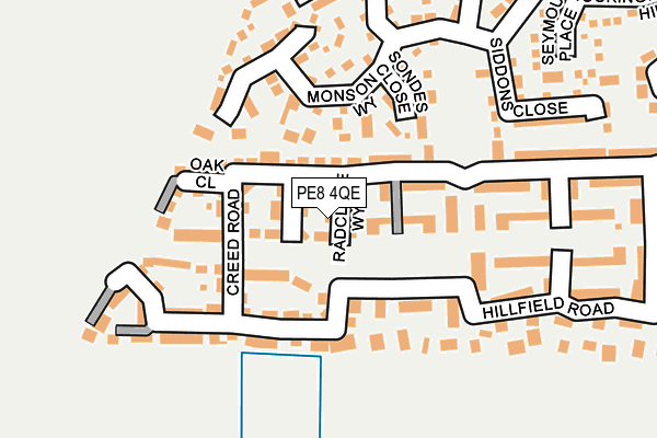 PE8 4QE map - OS OpenMap – Local (Ordnance Survey)