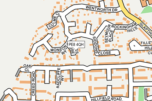 PE8 4QH map - OS OpenMap – Local (Ordnance Survey)