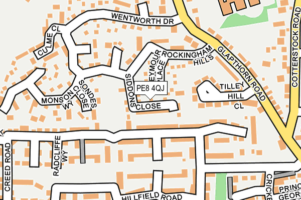 PE8 4QJ map - OS OpenMap – Local (Ordnance Survey)