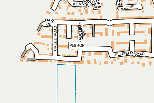 PE8 4QP map - OS OpenMap – Local (Ordnance Survey)