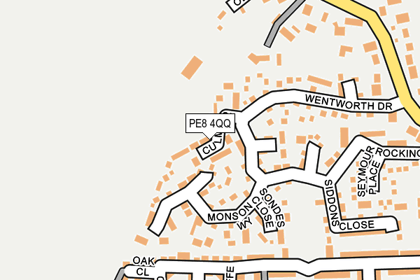 PE8 4QQ map - OS OpenMap – Local (Ordnance Survey)