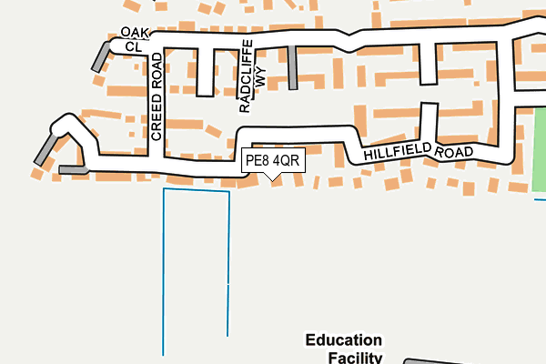 PE8 4QR map - OS OpenMap – Local (Ordnance Survey)