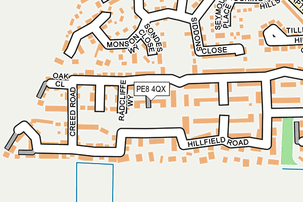 PE8 4QX map - OS OpenMap – Local (Ordnance Survey)