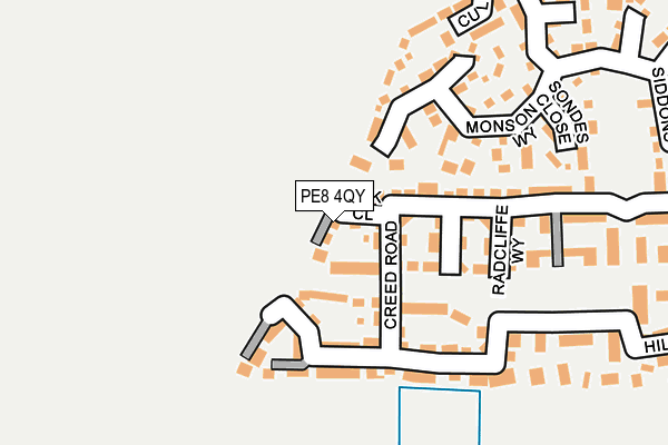 PE8 4QY map - OS OpenMap – Local (Ordnance Survey)