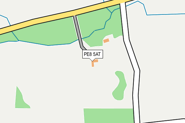 PE8 5AT map - OS OpenMap – Local (Ordnance Survey)