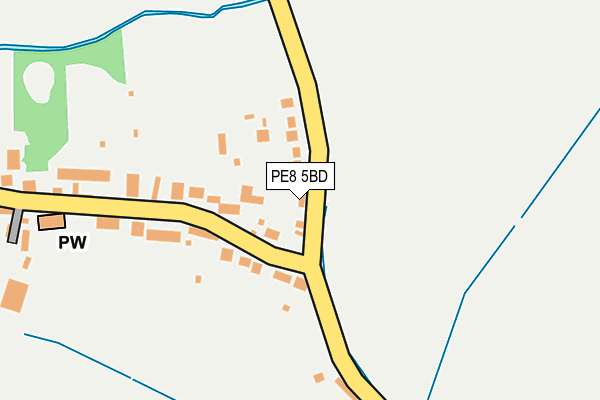 PE8 5BD map - OS OpenMap – Local (Ordnance Survey)