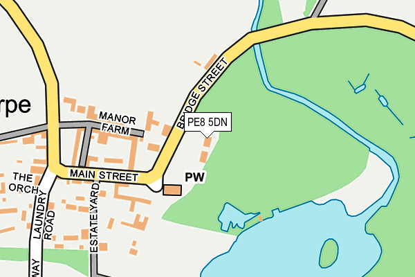 PE8 5DN map - OS OpenMap – Local (Ordnance Survey)