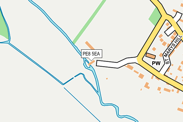 PE8 5EA map - OS OpenMap – Local (Ordnance Survey)