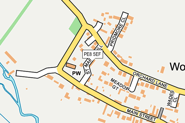 PE8 5EF map - OS OpenMap – Local (Ordnance Survey)