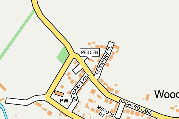 PE8 5EN map - OS OpenMap – Local (Ordnance Survey)