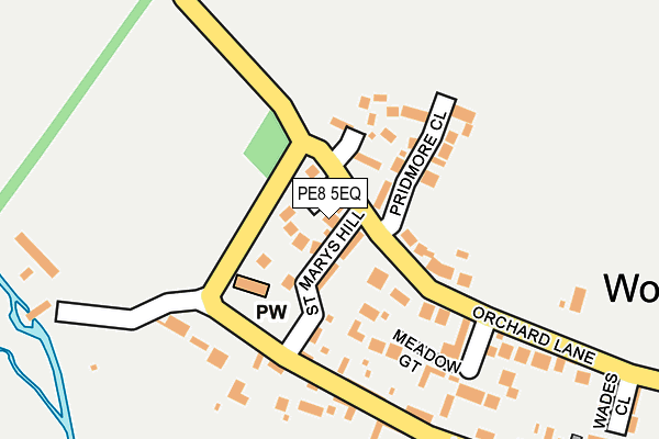 PE8 5EQ map - OS OpenMap – Local (Ordnance Survey)