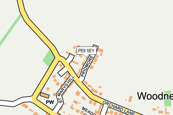 PE8 5EY map - OS OpenMap – Local (Ordnance Survey)