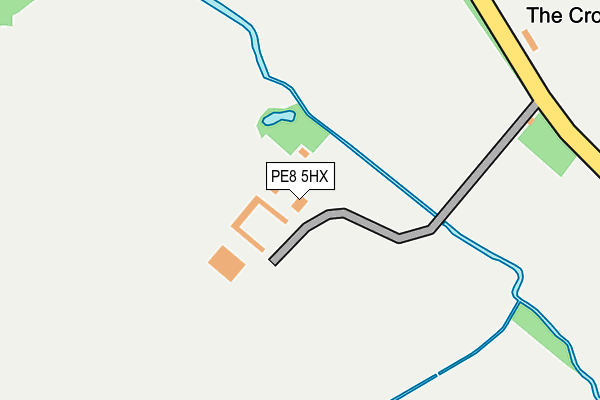 PE8 5HX map - OS OpenMap – Local (Ordnance Survey)