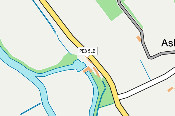 PE8 5LB map - OS OpenMap – Local (Ordnance Survey)