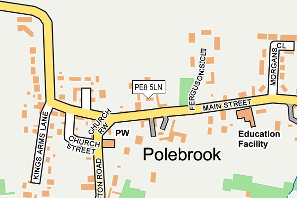 PE8 5LN map - OS OpenMap – Local (Ordnance Survey)