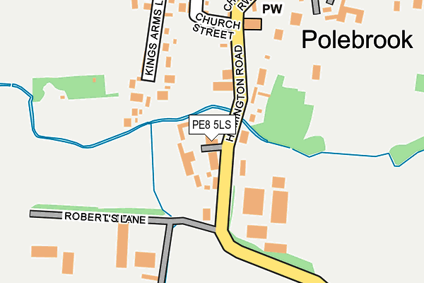 PE8 5LS map - OS OpenMap – Local (Ordnance Survey)